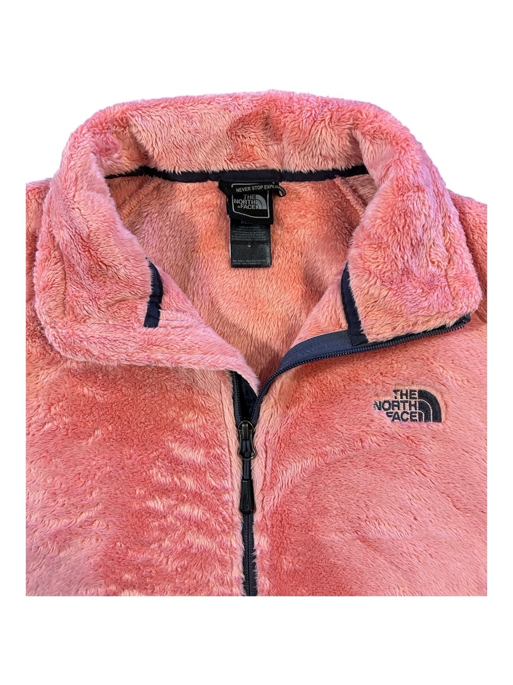 The North Face Pink/Peach Fleece Full Zip Jacket
